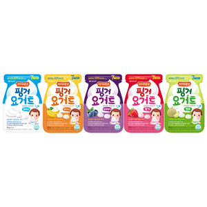 [아이배냇] 베베 핑거요거트 5종, 5개, 20g, 혼합맛(플레인/딸기/바나나/블루베리/멜론)