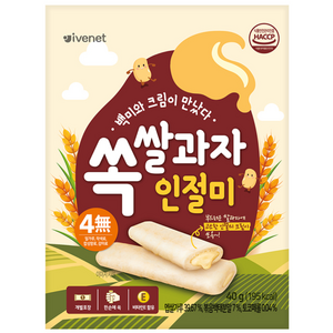 아이배냇 유아용 쏙쌀과자, 인절미, 40g, 1개