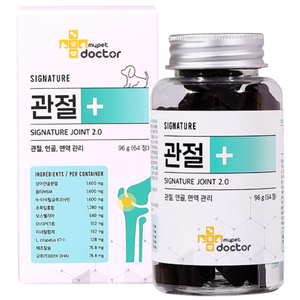 마이펫닥터 강아지 시그니처 조인트 2.0 영양제, 64정, 뼈/관절강화, 2개