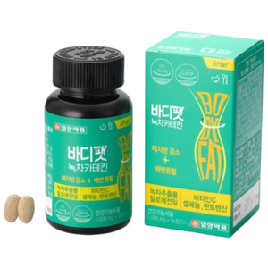 일양약품 바디팻 녹차카테킨 다이어트, 2개, 56정