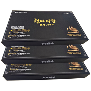 [프리미엄 부모님 효도선물]무주 발효천마 농축액 90% 사향 3200mg 천마사향, 3개, 384g
