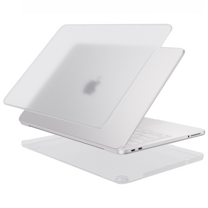 맥북 네오 스크럽 케이스 무광 하드 케이스 풀백 케이스, 스크럽 투명, MacBook Neo A3404, 스크럽 투명, 1개