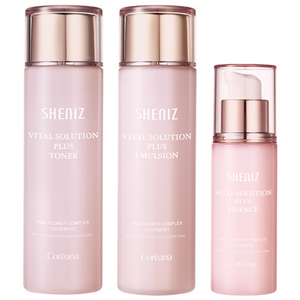 탄력강화 코리아나 쉬니즈 바이탈 스킨토너150ml+에멀젼150ml+에센스55ml, 1세트