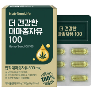 뉴트리원 더 건강한 대마종자유 100 24g, 30정, 1개