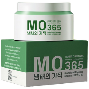 냄새의기적 MO365 치유의숲 피톤치드 3초컷 압도적탈취 극강의레시피 냄새 제거 고체 탈취제 단품, 100g, 1개