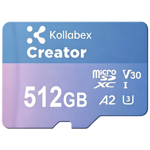 Kollabex 크리에이터 마이크로 SD카드 액션캠 블랙박스 카메라 메모리, 1개, 512GB