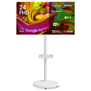 무빙큐빅스 화이트에디션 24인치 FHD 삼탠바이미 퍼스트 셋트 이동식 스마트TV 삼텐바이미 중소바이미, 방문설치, 스탠드형, 60cm/24인치