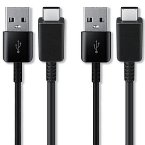 언박싱 삼성호환 USB C타입 고속 충전 케이블, 2m, 블랙, 2개