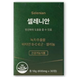 이너디셋 셀레니안 면역 항산화 셀레늄 홍삼 카테킨, 1박스, 30정