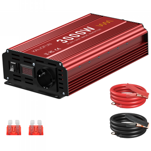 순수정현파 인버터 220V 60Hz KC인증 차량용 캠핑용 가정용 태양광 전원 변환기 3000W, 3000W-24V-220V, 1개