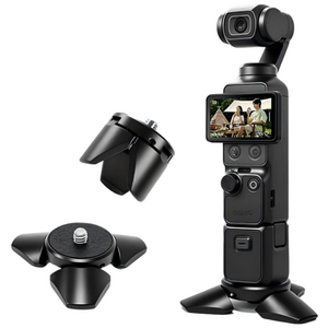 미니삼각대 1/4인치 나사 호환 DJI 오즈모 포켓3 포켓4/pro 인스타360 X5/Luna 등 액션캠 자석식 자동 개폐, 1개, for pocket 4/3