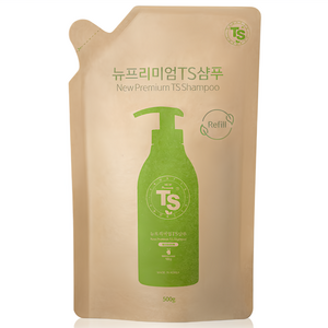 TS 뉴프리미엄 탈모증상완화 샴푸 리필용, 500g, 1개