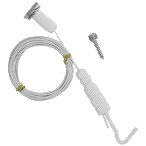 마이토우 고하중 액자걸이 천장레일형 세트 천정고정와이어 액자걸이 2M 와이어 높은 천장 호환, A-4.천정용 액자걸이 레일 고정형, 1개, 화이트