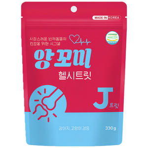앙꼬미 헬씨트릿 강아지 고양이 겸용 영양제 J트릿 330g, 1개, 뼈/관절강화, 33회분