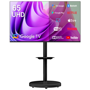 무빙큐빅스 스마트 4K UHD 65인치 삼탠바이미 블랙에디션 스탠딩 이동식 TV 삼텐바이미 중소바이미, 고객직접설치, 스탠드형, 무빙큐빅스 4K UHD 65인치 삼탠바이미 블랙에디션, 165cm/65인치
