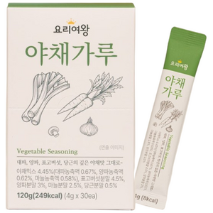 요리여왕 스틱육수 가루육수 야채가루, 1개, 120g