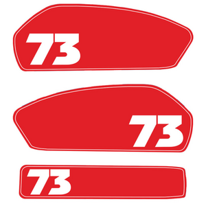긱베어 슈퍼73 SUPER73 배터리 커스텀 스티커 자토바이 용품, 1세트, 23_S2/R series 레드