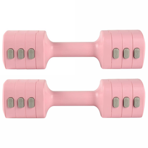 WELLGYM 5kg/아령 양용도 무게는 계단식으로 조절할 수 있음 다용도 가정식 헬스기구 전신 근력 트레이닝 핑크색, 2개, 2.5kg