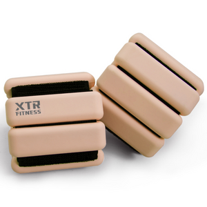 XTR 러닝 발목 손목 중량 밴드 2개 홈트 다이어트 착용형 아령, 1kg, 브라운