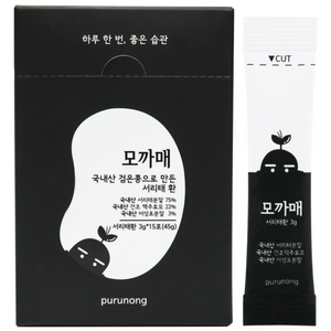 푸르농 모까매 맥주효모 서리태 검정콩환 15p, 45g, 1개