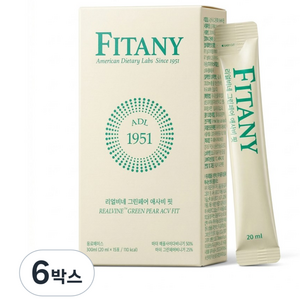 [FITANY] 피타니 리얼비네 그린페어 애사비 핏, 6박스, 300ml