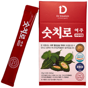 숫치로여주프리미엄 바나바잎추출물 기능성표시식품 무농약여주즙 -국내최대고함량~간편스틱형 (, 1박스, 600ml