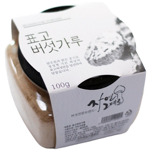 [국산 참나무 원목 재배] 표고버섯 가루 건표고버섯 분말, 100g, 1개