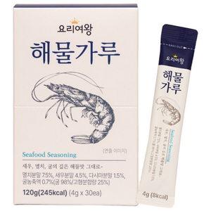 요리여왕 스틱육수 가루육수 해물가루, 1개, 120g