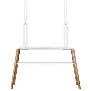 이젤리 TV스탠드 벽면 밀착형 이젤형 티비거치대 선반형 75인치, 이젤리 49~75인치 선반형 화이트, 1개