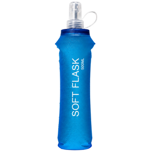 키미픽스 소프트플라스크 접이식 러닝 물통 마라톤 경량 물병, 1개, 250ml, 블루