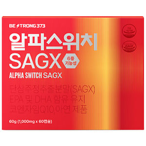 알파스위치 SAGX 전립선 건강 NAD+ 미토콘드리아 남성 영양제, 1박스, 60정