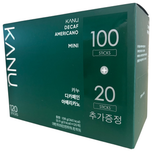 카누 디카페인 아메리카노 원두커피스틱 미니, 900mg, 120개입, 1개