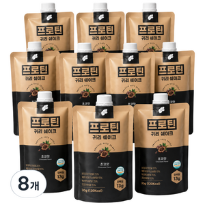 프로틴 귀리쉐이크 맛별 초코맛, 30g, 8개