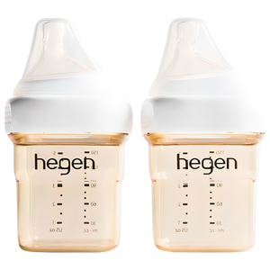 헤겐 PPSU 젖병 + 젖꼭지 트윈팩, 화이트, 150ml, 2개