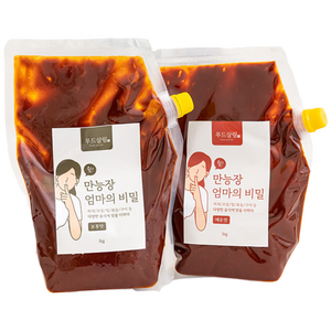 푸드살림 쉿 엄마의 비밀 대용량 만능 양념장 매운맛, 1kg, 1개
