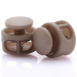 끈조절 스트링 스토퍼 컬러 코드락 14mm, 10개, 브라운