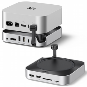 유그린 UGREEN 유그린 맥미니 M4/M4 PRO용 10in2 도킹스테이션 USB-C타입 멀티허브|2년 무상보증|DP출력 4K240Hz|10Gbps|M.2 NVMe SSD 호환| 8TB, 1개, 스페이스 그레이 골드박스 특가