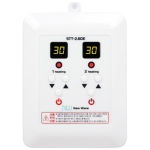 전기온돌판넬 온도조절기 STT-2.6DE 2난방 무소음 디지털 온도조절기