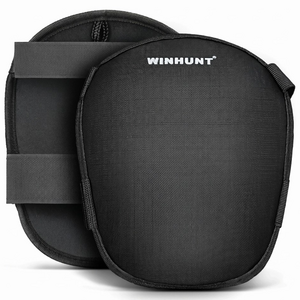 WINHUNT 작업용 무릎보호대 두꺼운 젤 쿠션 폼 건설 원예 패드, 2개, Black