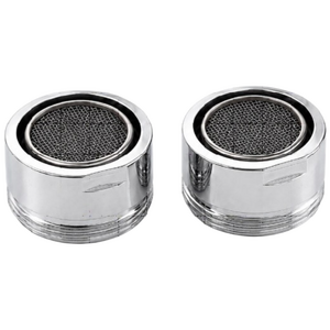 24mm 외부 나사형 수전 기포기 2개입 고무패킹 포함 주방 세면대 수도꼭지 교체용, 2개