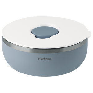 오리지니크 샐러드볼 스텐 그릇 파스타 시리얼 소스 요거트볼 단품, 라이트그레이, 1개