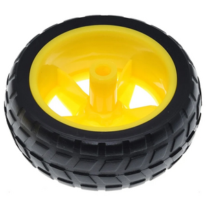 아두이노 스마트카 RC카 TT모터용 바퀴 로봇 자동차 부품, TT모터용바퀴, 1개