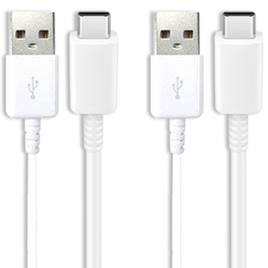 언박싱 삼성호환 USB C타입 고속 충전 케이블, 2m, 화이트, 2개
