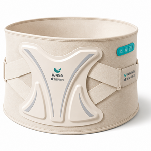 한일의료기 무선 온열 허리 찜질기, 아이보리, W-Massager2