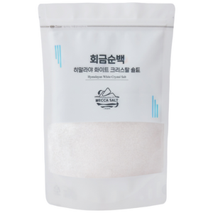 회금 순백 (히말라야 화이트 크리스탈 솔트) 미네랄소금, 1kg, 1개, 가루형