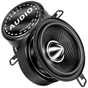 WdiYa 3.5인치 블랙 카본 파이버 총알형 고출력(피크 600W) 스피커- 좌우 각 1개 총 1세트, 1박스, YS-325-048