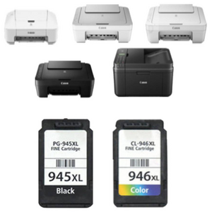 캐논 MG 3090 잉크 블랙 컬러 호환 PG-945XL CL-946XL 프린터 PIXMA 2490 2590 2990 MX 499, 1개, 컬러색 대용량 CL946XL