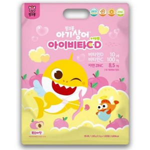 핑크퐁 아기상어 아이비타C D 아연 1000정, 1개