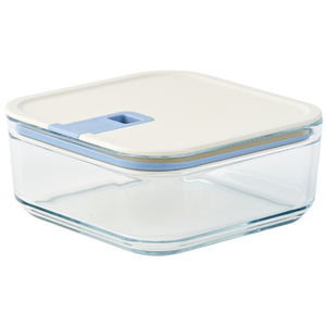 네오플램 퍼펙트씰M 내열 유리 밀폐용기 반찬통 정사각 1100ml, 1개