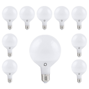 알라딘라이팅 LED 볼전구 플리커프리 1등급 G95 12W 롱타입, 10개, 주백색